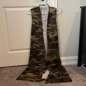 Azules camo cardigan